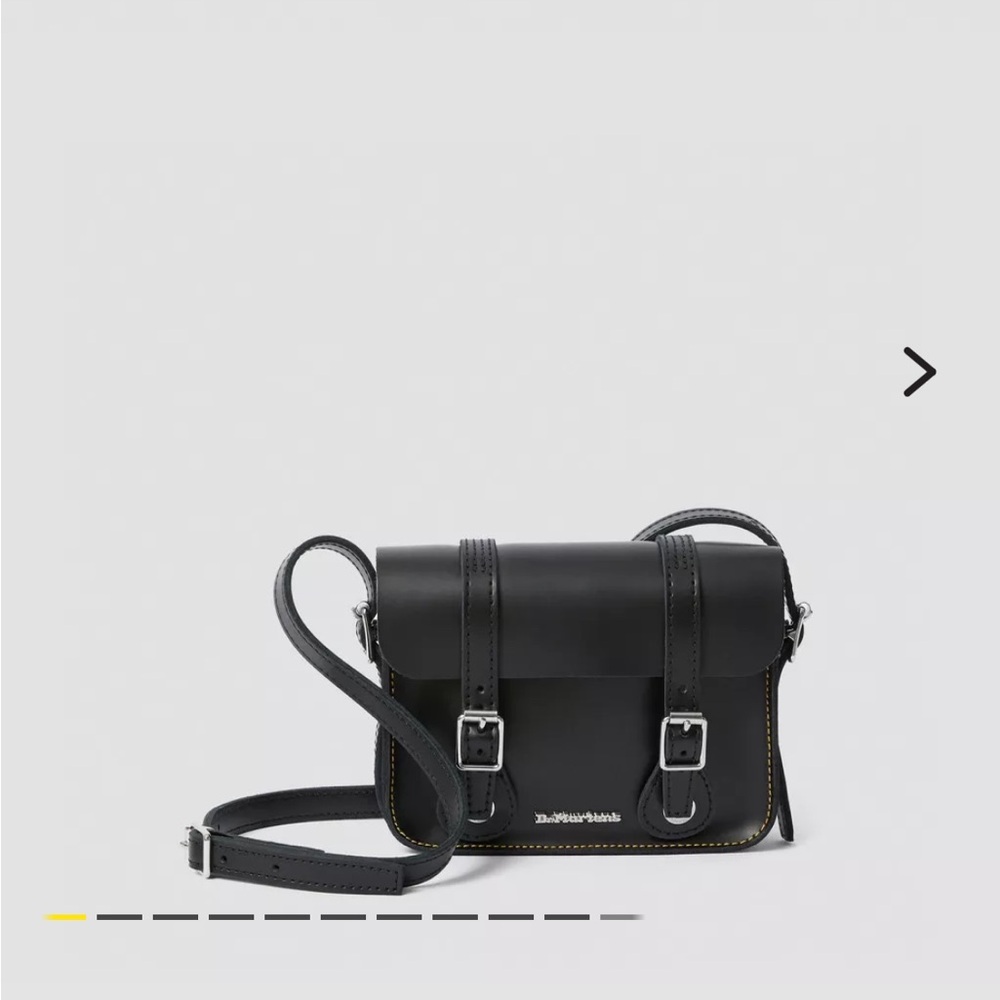 Dr. Martens Black Crossbody Bag with Silver Accents